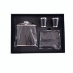 Set cadou, Plosca, 2 pahare shot, Tabachera, Otel Inoxidabil, 180 ml, SCB004 - imagine 4