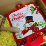 Set cadou Craciun 3 piese, Ustensile bucatarie, Manusa, 32,5x25,5x10,5 cm, SCC001 - imagine 3