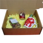Set cadou Craciun 4 piese, Ceai, Candela, Cana, Miere, 32,5x25,5x10,5 cm, SCC003 - imagine 5