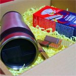 Set cadou Craciun 3 piese, Cafea Lavazza, Ciocolata, Cana termica, 32,5x25,5x10,5 cm, SCC005 - imagine 5