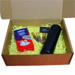 Set cadou Craciun 3 piese, Cafea Lavazza, Ciocolata, Termos negru smart, 32,5x25,5x10,5 cm, SCC006 - imagine 2