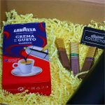 Set cadou Craciun 3 piese, Cafea Lavazza, Ciocolata, Termos negru smart, 32,5x25,5x10,5 cm, SCC006 - imagine 5