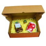 Set cadou Craciun 3 piese, Ceai, Cana, Miere, 32,5x25,5x10,5 cm, SCC011