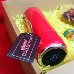 Set cadou Craciun 3 piese, Ceai, Termos rosu smart, Miere, 32,5x25,5x10,5 cm, SCC014 - imagine 3