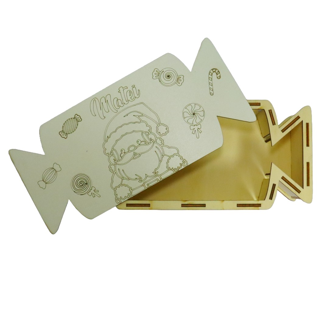 cutie dulciuri craciun bomboana personalizata