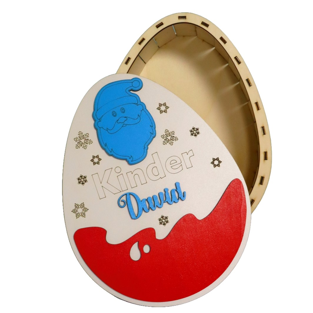 cutie dulciuri craciun ou mos albastru