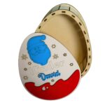 cutie dulciuri craciun ou mos albastru