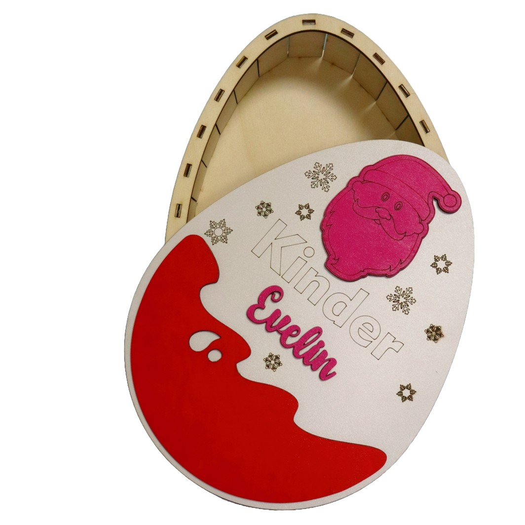 cutie dulciuri craciun ou mos roz