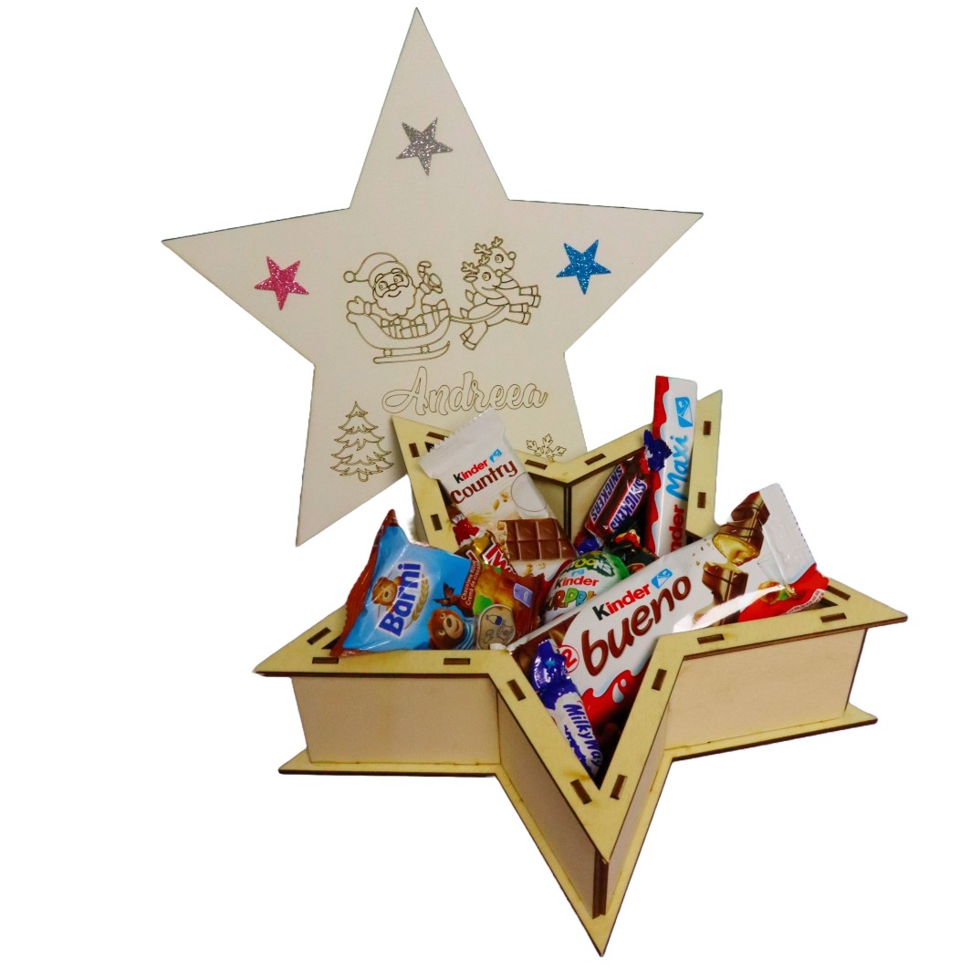 cutie dulciuri craciun stea