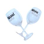 Set cadou Nasi, Cutie de vin cu sticla si 2 pahare, 35x25cm, Vin Budureasca Fetească Neagră , CSVN012 - imagine 5