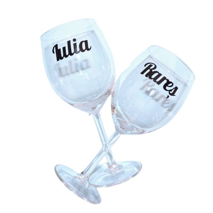 Set cadou aniversar, Cutie de vin cu sticla si 2 pahare, 35x25cm, Vin Domeniile Panciu Feteasca Regala, CSVA007 - imagine 4