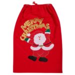 sac mos craciun scris auriu