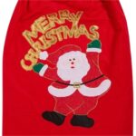 sac mos craciun scris auriu