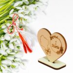 Baza martisor Inima,1 Martie, 10x8 cm, BM006 - imagine 4