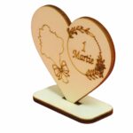 Baza martisor Inima,1 Martie, 10x8 cm, BM006 - imagine 3