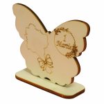 Martisor, Baza pentru flori, Fluture, Lemn, 1 Martie, Primavara, 10x7,5 cm, BM007 - imagine 3