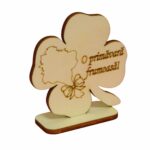 Baza martisor trifoi, Primavara, 8x8 cm, BM009 - imagine 5