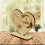 Baza martisor inima, 8 Martie, 10x8 cm, BM012 - imagine 4