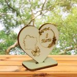 Baza martisor inima, 8 Martie, 10x8 cm, BM012 - imagine 2