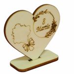 Baza martisor inima, 8 Martie, 10x8 cm, BM012 - imagine 5