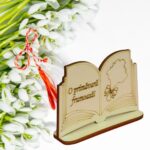 Baza martisor carte, O primavara frumoasa, 10x7 cm, BM0015 - imagine 4