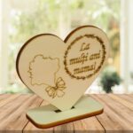 Baza martisor inima, La multi ani mama,10x8 cm, BM021 - imagine 2