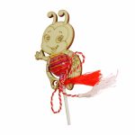 Martisor, Bomboana Chupa Chups, Gargarita, Lemn, 10x10 cm, Primavara, MB029 - imagine 4