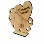 Martisor, Baza pentru flori, Floare, Lemn, Primavara, 10x10 cm, BM032 - imagine 3