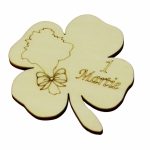 Baza martisor trifoi, 1 Martie, 8x8 cm, BM033 - imagine 2