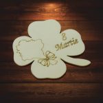 Baza martisor trifoi, 8 Martie, 8x8 cm, BM035 - imagine 5