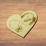 Baza martisor 1 Martie, Model Inima,10x8 cm, BM049 - imagine 3