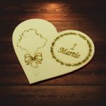 Martisor, Baza pentru flori, Inima, Lemn, 1 Martie, Primavara, 10x8 cm, BM051 - imagine 5