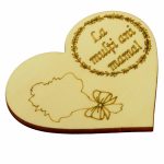 Baza martisor inima, La multi ani mama, 10x8 cm, BM055 - imagine 4