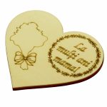 Baza martisor inima, La multi ani mama, 10x8 cm, BM055 - imagine 2