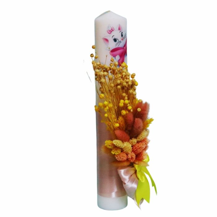 Set Lumanare si Trusou Botez Pisica Marrie, 7 Piese, Roz, TRS030 - imagine 5