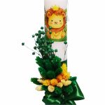 Set Lumanare si Trusou Botez Safari, 7 Piese, Verde, TRS031 - imagine 3