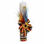 Set Lumanare si Trusou Botez Traditional, Fata, Complet, 8 Piese, Tricolor, TRS033 - imagine 5