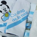 Set Lumanare si Trusou Botez Mickey Mouse, 7 Piese, Albastru, TRS027 - imagine 2