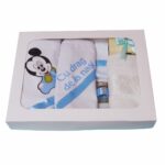 Set Lumanare si Trusou Botez Mickey Mouse, 7 Piese, Albastru, TRS027 - imagine 4