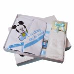 Trusou Botez Mickey Mouse, 7 Piese, Albastru, TRS007
