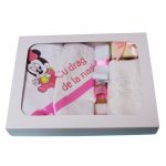 Set Lumanare si Trusou Botez Minnie Mouse, 7 Piese, Roz, TRS021 - imagine 4