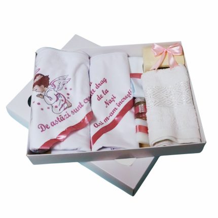 Trusou Botez Inger, 7 Piese, Roz, TRS014