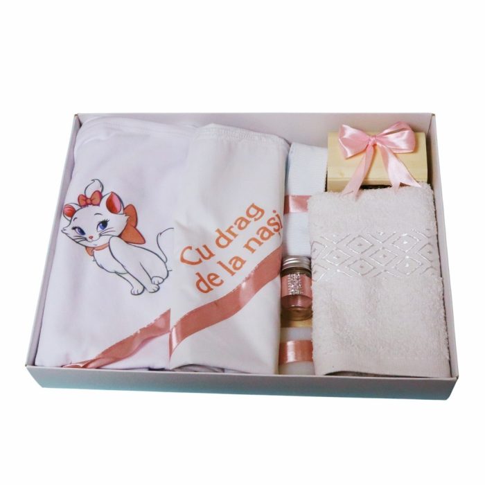 Trusou Botez Pisica Marrie, 7 Piese, Roz, TRS015 - imagine 3