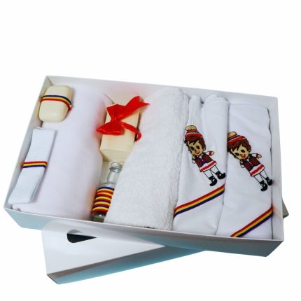 Trusou Botez Traditional, Baiat, Complet, 8 Piese, Tricolor, TRS017