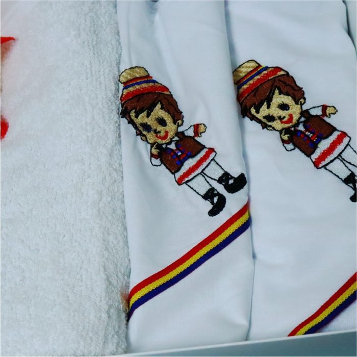 Set Lumanare si Trusou Botez Traditional, Baiat, Complet, 8 Piese, Tricolor, TRS034 - imagine 2