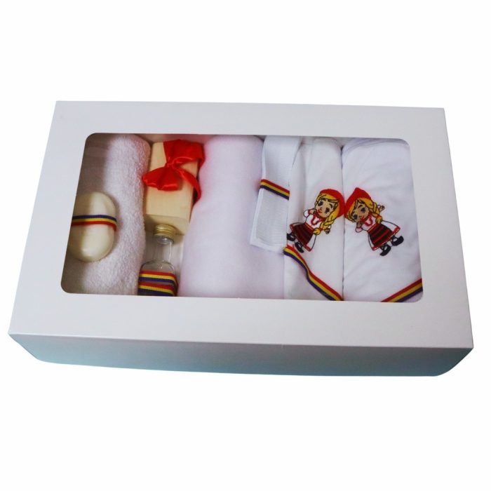 Set Lumanare si Trusou Botez Traditional, Fata, Complet, 8 Piese, Tricolor, TRS033 - imagine 4