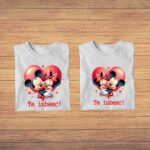 Set Tricouri Cuplu Alb Mesaj Te Iubesc Tuv005 2