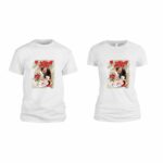 Set Tricouri Romantice Alb Tuv001