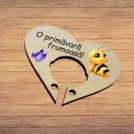 Baza martisor inima, Baza acadea,10x8 cm, BBUV001 - imagine 5