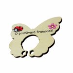 Baza martisor fluture, Baza acadea,11x8 cm, BBUV014 - imagine 3